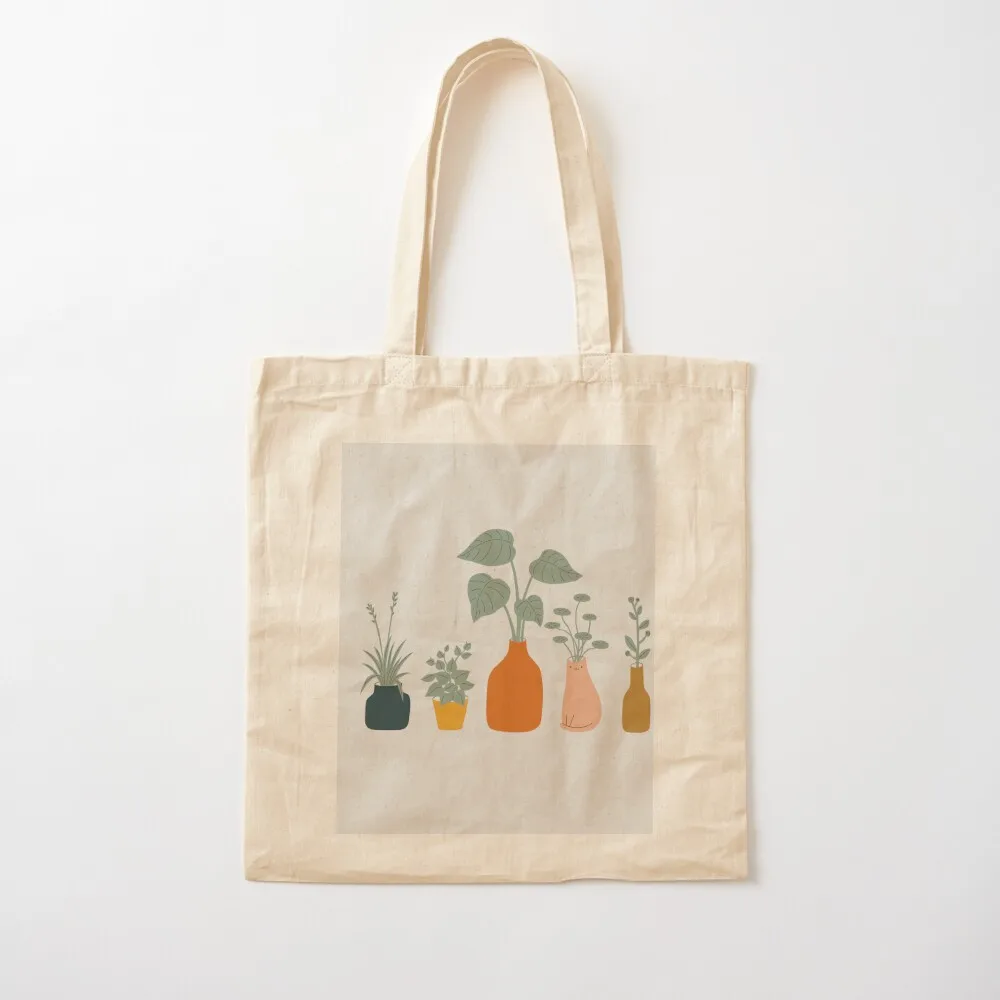 

Cat and Plant 9 Tote Bag Shopper bag tote bag women Handbags Eco Canvas Tote