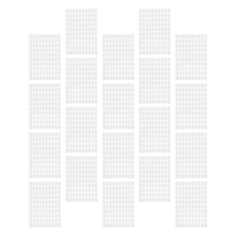 

20 листов клейких пластырей для ногтей, сверхпрочные двусторонние клейкие ленты для накладных ногтей, легко снимаются, дышащие клейкие подушечки для ногтей