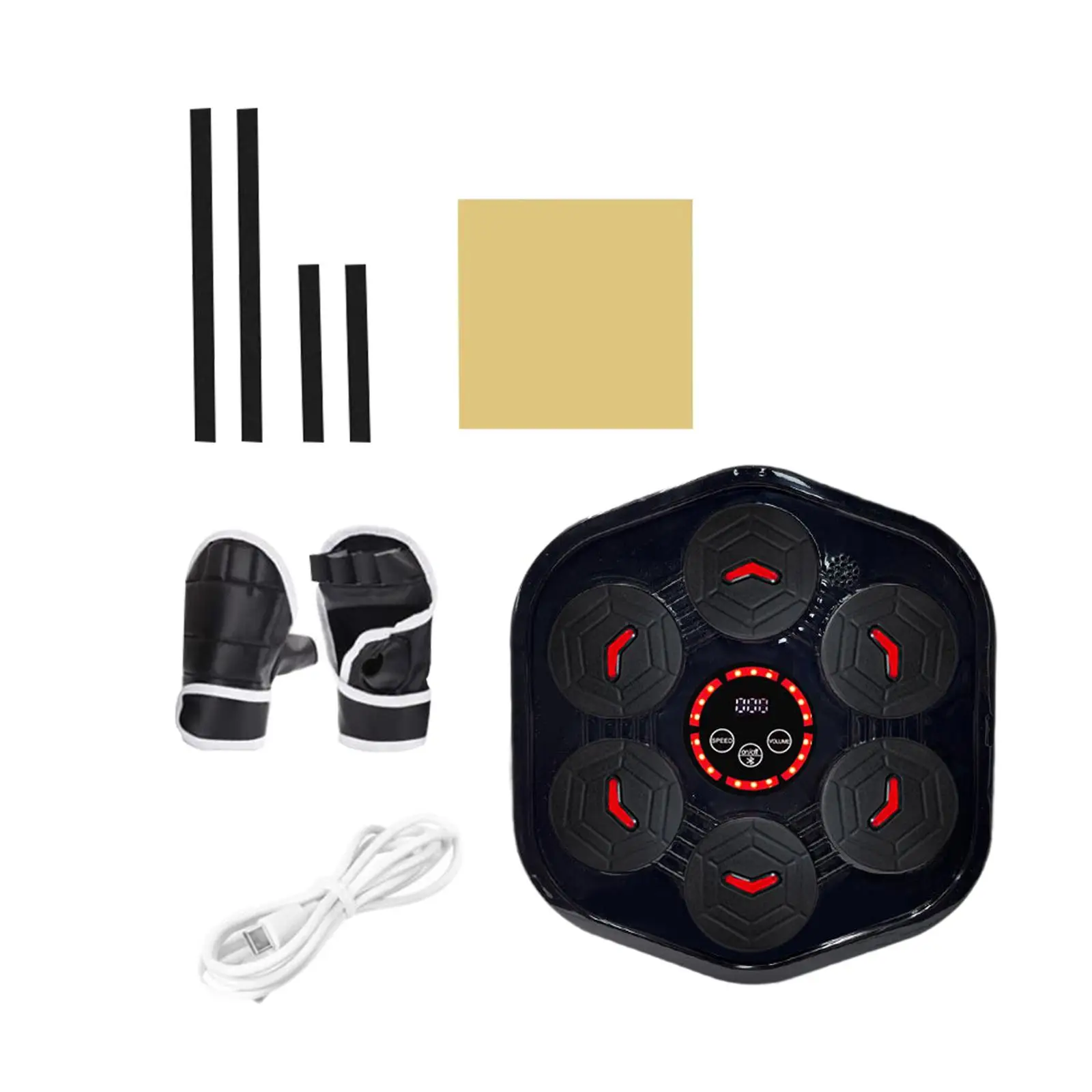 

Music Boxing Machine Wall Mounted with Gloves for Kickboxing Indoor Practice