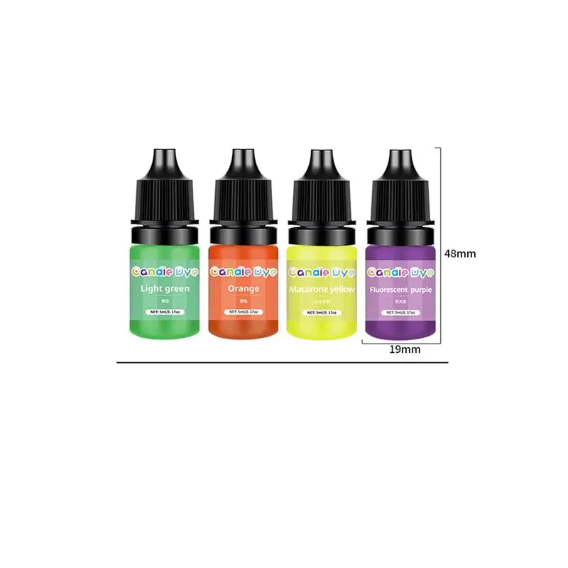 5ml/Bottle Candle Dye Pigments Non-Toxic Candle Soy Wax Pigment Liquid Soy Wax Colorant Handmade Soap Candle Making Material