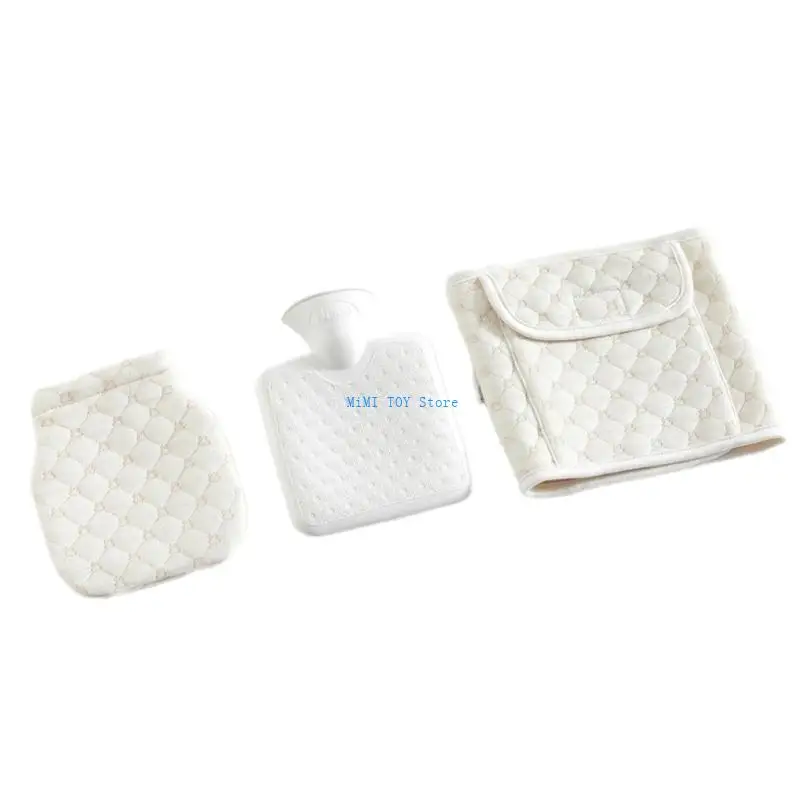 

24BE 3Pcs Child's Hot Water Bag with Protector Sleeve Convenient and Safe Baby Belly Band for Everyday Warmth and Relief