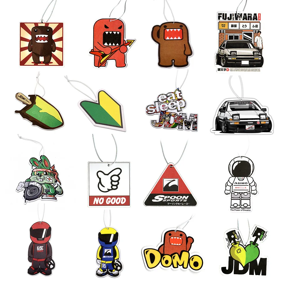 JDM Car Air Freshener Domo Auto Rearview Mirror Hanging Pendant Perfume Flavoring Diffuser Car Accessories Interior Decoration