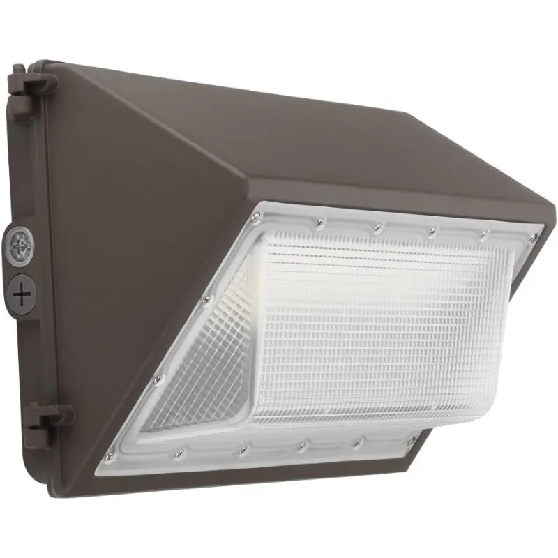 120W LED Wall Pack with Photocell, 15600LM 5000K 100-277V, Dusk to Dawn  Fixture for Parking Lots, Warehouses, Yards, ETL/cETL