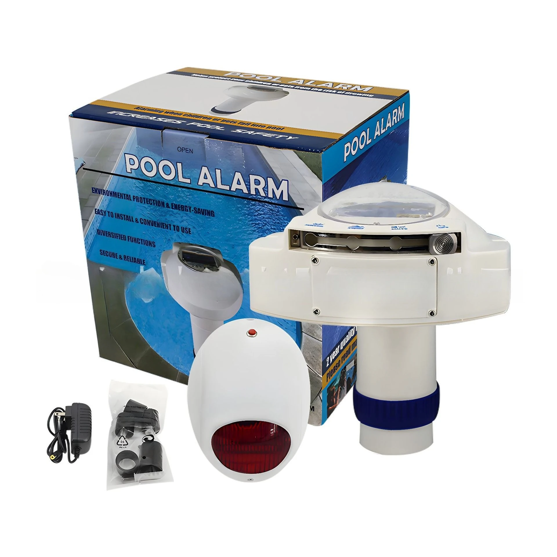 Pool alarm Anti-drowning automatic reminder Water ripple vibration high decibel alarm