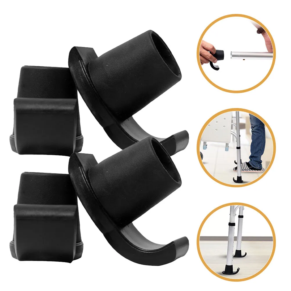 4Pcs Portable Walker Glides Small Size Easy Install Shockproof Walker Feet Coasters for All Terrain Balance and Safety