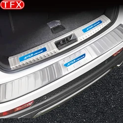 For Chery Jetour X90 Plus 2023 2022 X70 Plus Car Stainless Steel Rear Bumper Protector Sill Trunk Guard Tread Plate Accessories