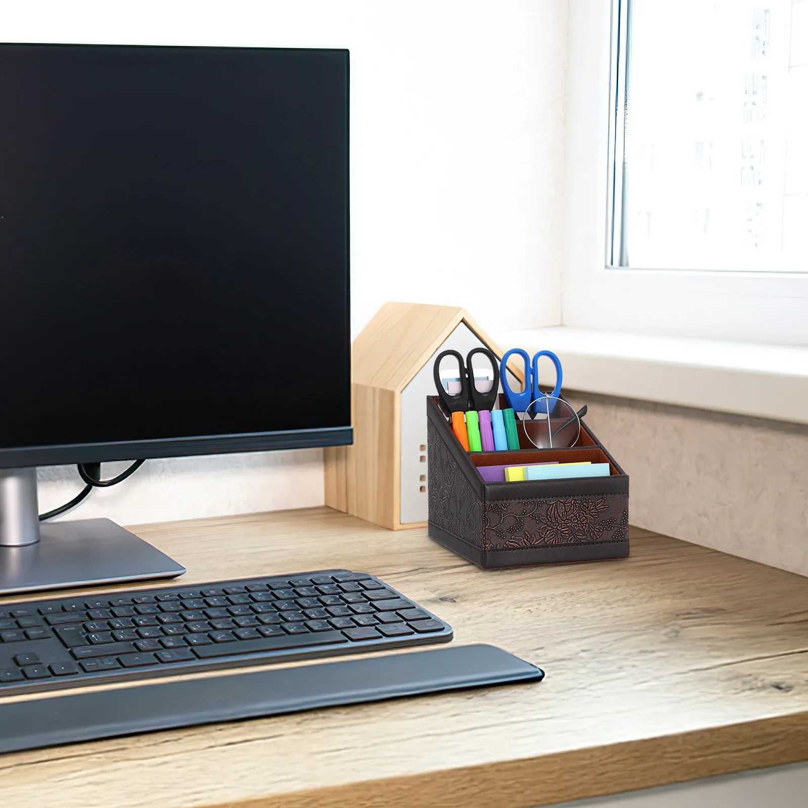 1pcs-remote-control-storage-box-retro-organizer-large-capacity-storage-holder-home-supply-sundries-container