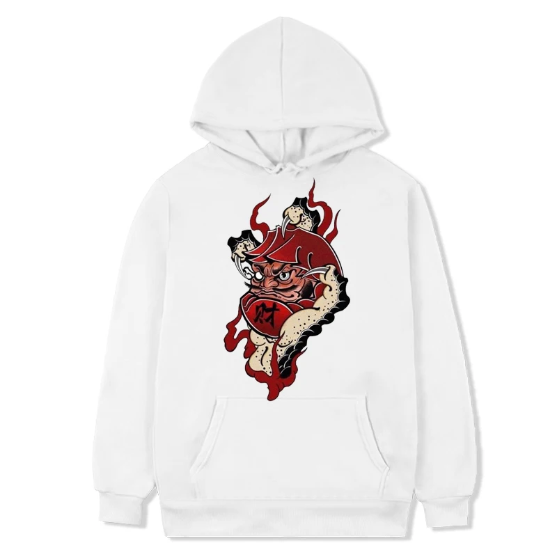 

Japanese Genki Cat Lobster face Print Hoodies Japanese Anime Manga Cartoon Graphic Streetwear Long Sleeve Gothic Pullovers