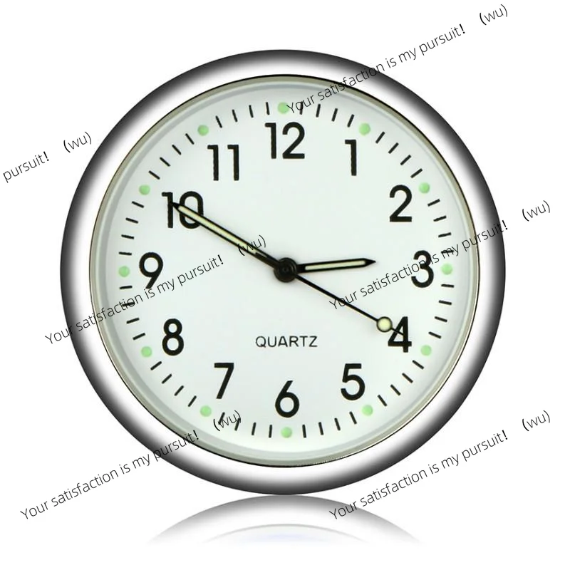 In-Car Mini Car Clock Automobiles Internal Stick-On Watch Mechanics Quartz Clocks Auto Ornament 40mm Digital Clock Sticker