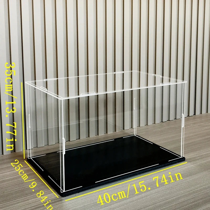 1pc Helder Acryl Vitrine Stofdicht Speelgoed Figuren Auto Vrachtwagens Bestelwagens Model Box Collectie Organizer Aanrecht Show Box