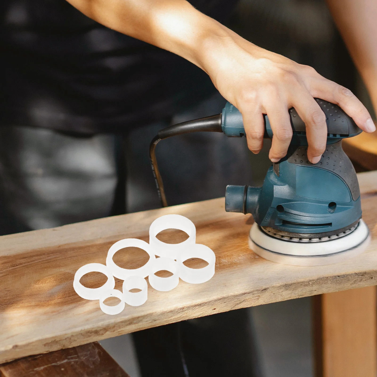 

2Sets Bench Grinder Reducing Bushing Kits Practical Plastic Adapters Easy Installation Comprehensive Kit for Various Shaft Sizes