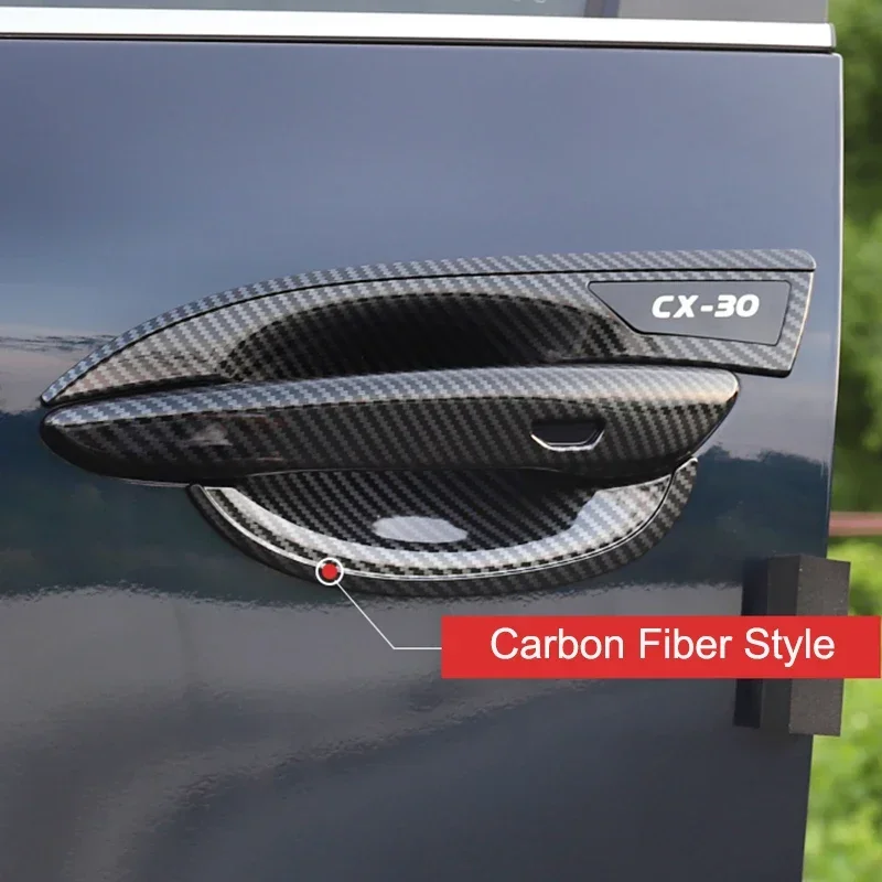 

Car Outside Door Handle Bowl Cover Protector Trim for Mazda CX-30 DM Accessories 2019 2020 2021 2022 2023