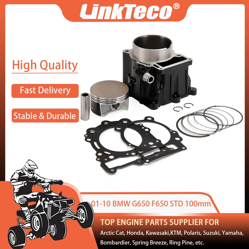 STD 01-10 100MM 652cc Cylinder Overhaul Rebuild Top End Kit For BMW F650CS G650GS G650X F650 F650GS 1111700201 Engine Parts New