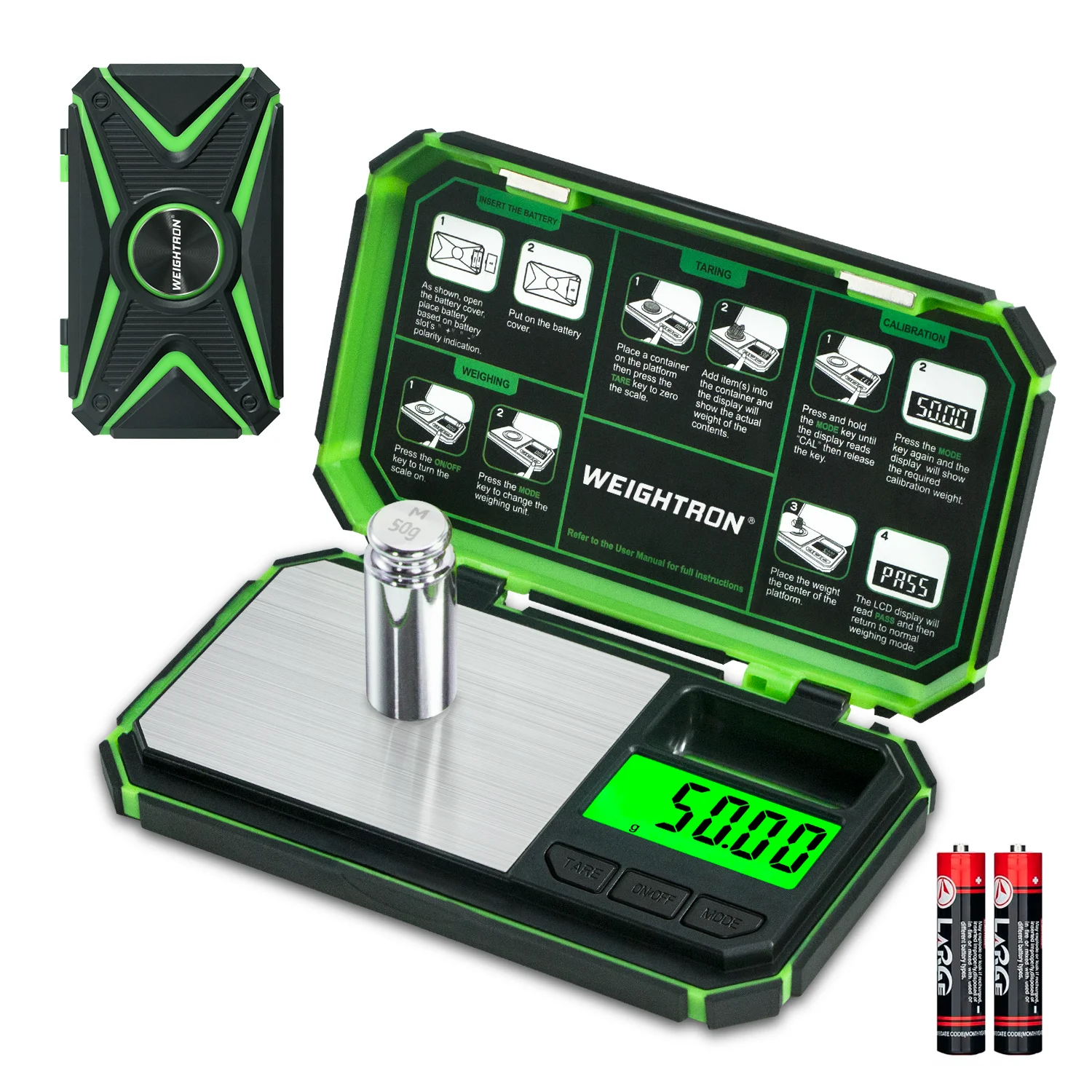 Digital Pocket Scale, 200g X 0.01g Jewelry Gram Scale, 6 Units Conversion with LCD Display, for Food, Jewelry, Coffee
