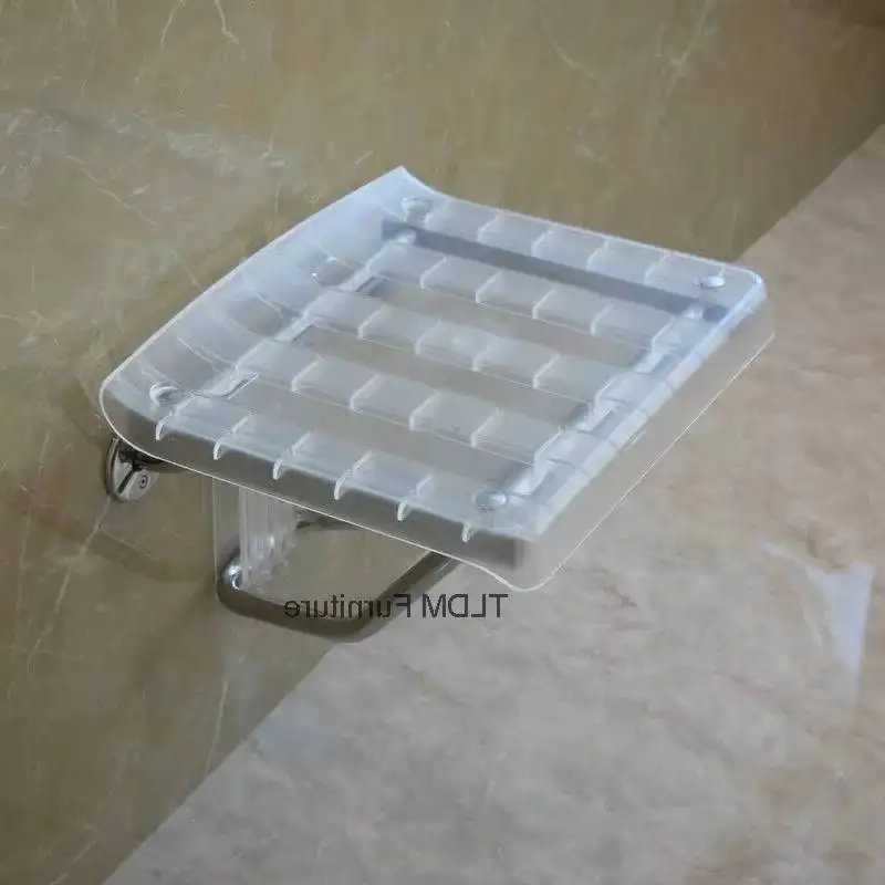 Barrier-free Wall-mounted Shower Seats Folding Bath Chair Home Stainless Steel Bathroom Chair Creative Porch Shoe Change Chair w