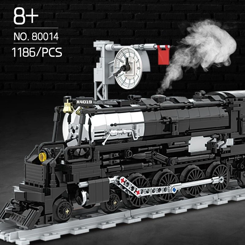 1186PCS MOC Technical Train Building Blocks City Steam Train Transportation Model Bricks Assembled Toys Gifts for Children Boy