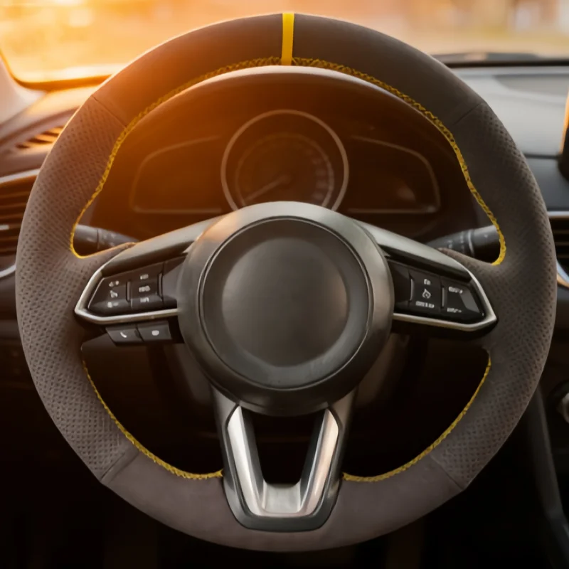 Hand-Sewn Suede Car…