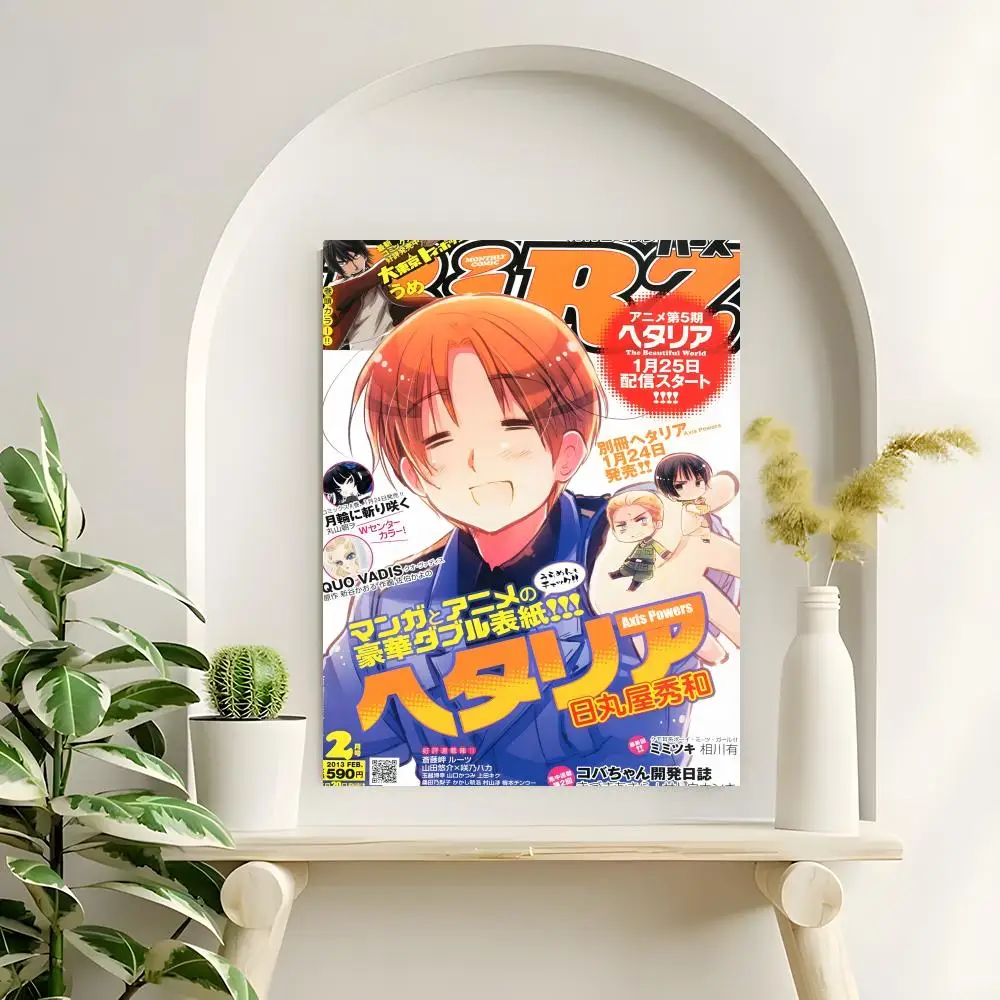 Anime Axis Powers Hetalia Poster Hochauflösende Poster-Aufkleber, geeignet für Schlafzimmer, Wohnzimmer, Heimdekoration – Detail 10