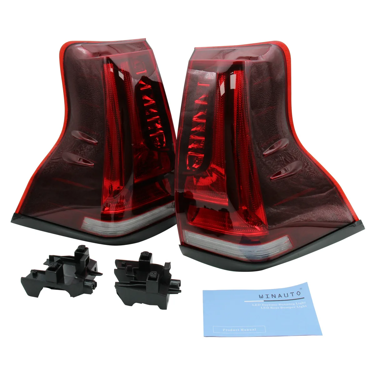 

Juncar подходит для Toyota 18-20 года выпуска, задний фонарь GX465, модифицированный красный стоп-сигнал заднего рулевого управления.
