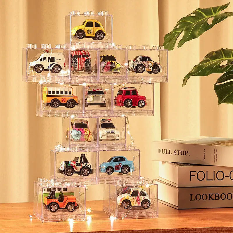 Mini alliage retirer voiture camouflage graffiti bloc de construction voiture enfants jouer maison jouets enfants à collectionner