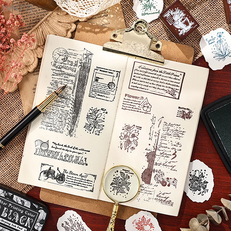 1 قطعة وسادة حبر ملونة متعددة الألوان لطوابع المخططة ، سجل القصاصات الفني لوازم الطلاب ختم التحبير الذاتي #4