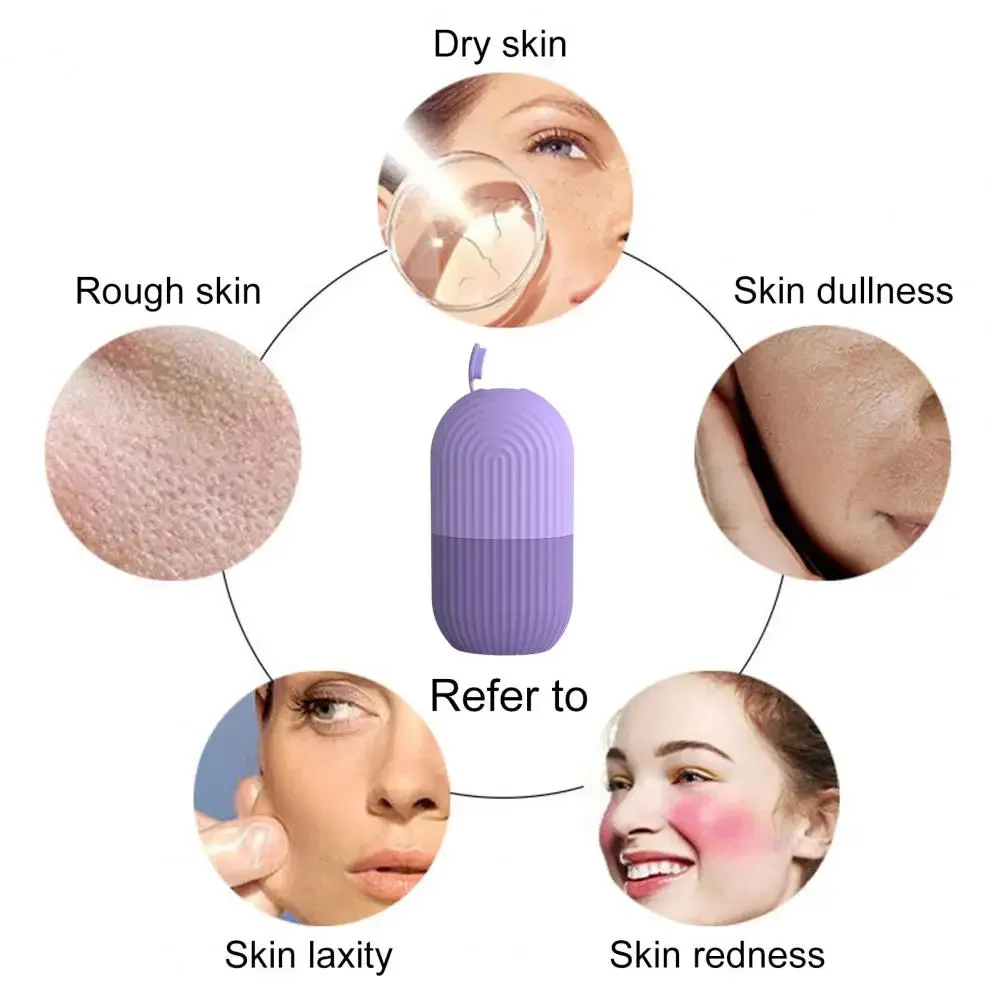 Face and Eye Ice Roller, Face Beauty Ice Roller, Facial Ice Massage Beauty Silicone, Reusable Leakproof Skin Care Tool