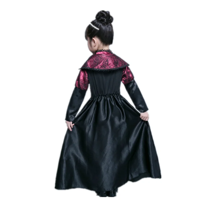 New Girl Dress Halloween Evil Role Playing Costume Knitted Tulle Tutu Ruffles Carnival Princess Theme Party Frocks