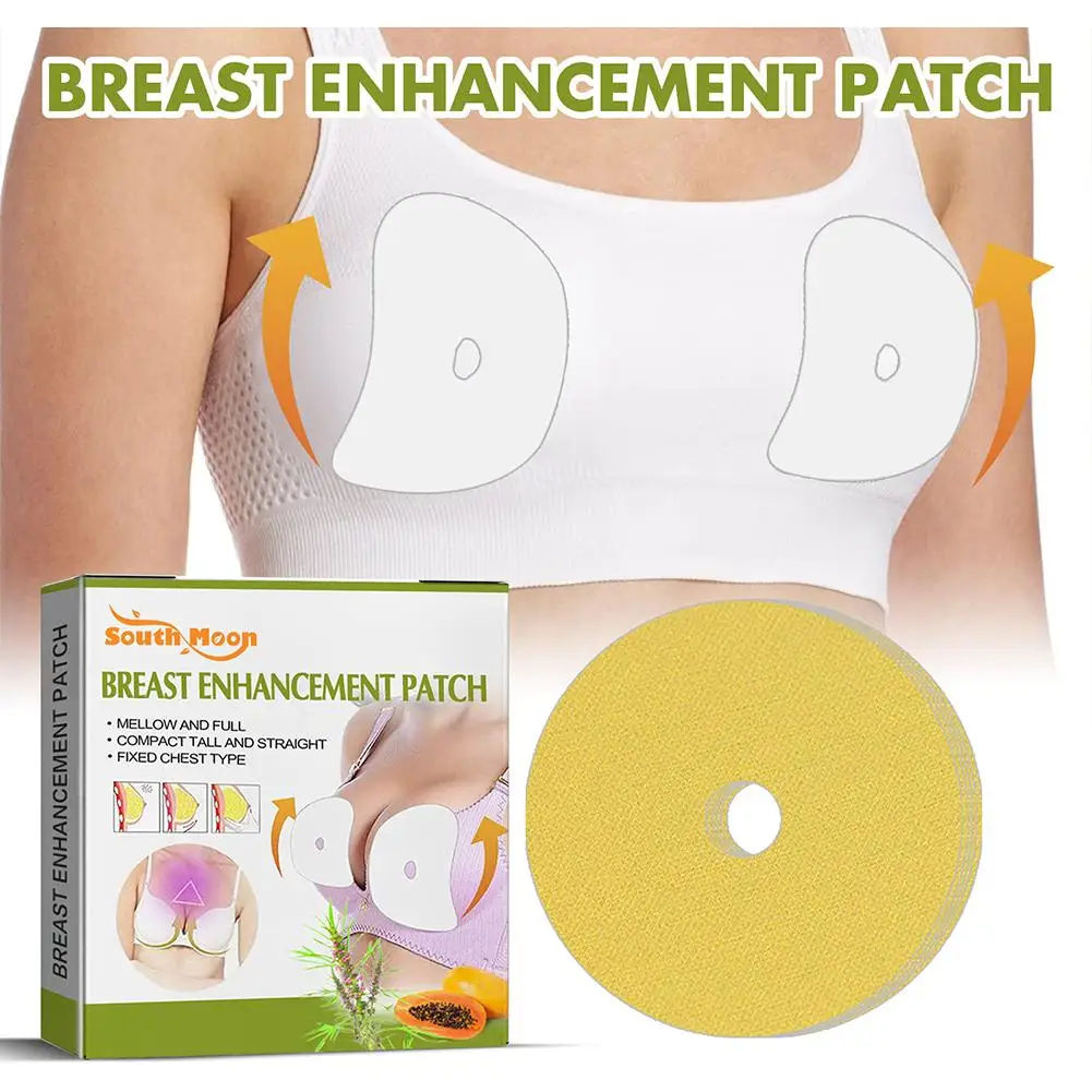 10pcs Breast Enhancers Pads Ginger Plant Ingredients Sexy Breast Lifting Firming Large Bust Chest Pastes Breast Patches Care