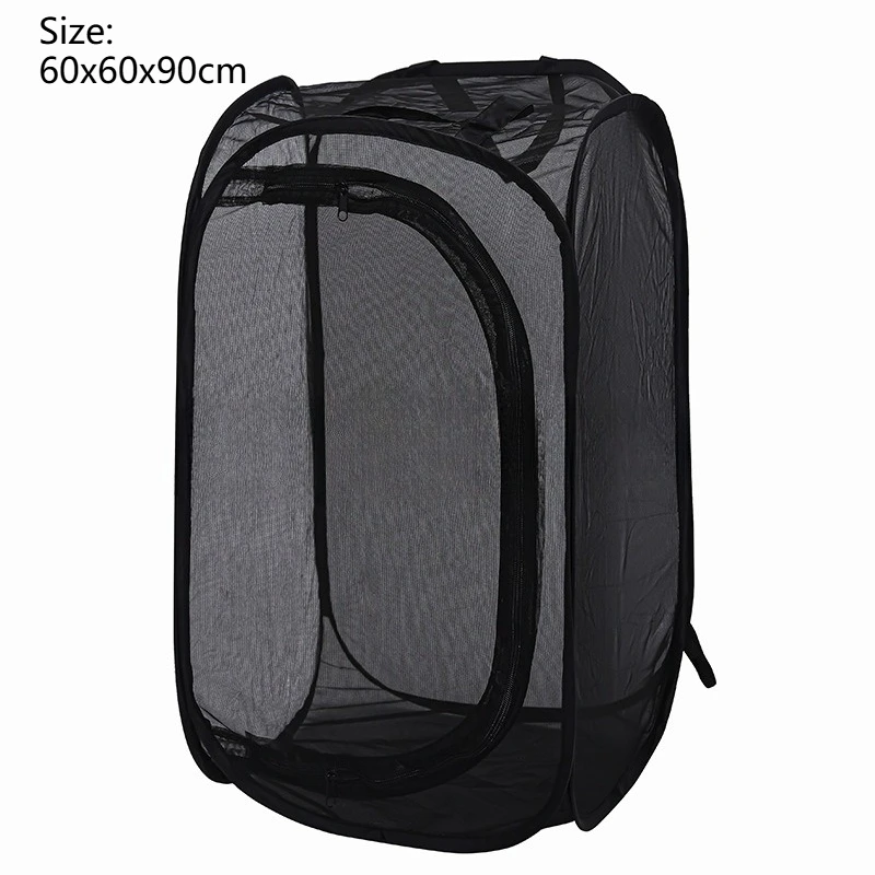 Outdoor Opvouwbare Insectenveredelingskooi Vlinderkooi Uitbroedbaar Mesh Ademend Lichtdoorlatende Insectenobservatie Box Kooi