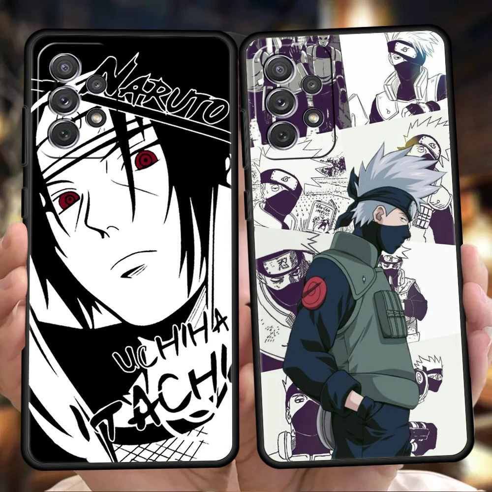 Cartoon Black Background Phone Case for Samsung Galaxy A15 A14 A25 A54 A34 A51 A71 A72 A73 A32 A11 A21S A31 A41 5G TPU Shell Bag