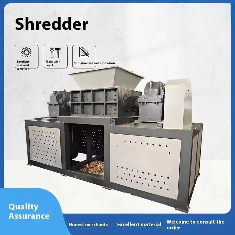 1500 Type Furniture Industry Solid Waste Metal Waste Industrial Crusher Multi Functional Shredder Plastic Waste Paper Shell