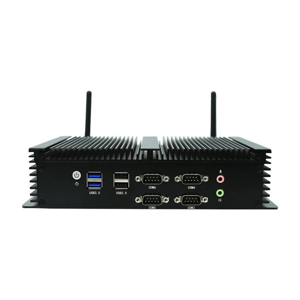 Fanless Gaming Desktop Computer Core I5 4278U  I7 4500u Hardware 6*rs232 Micro Industrial Pc