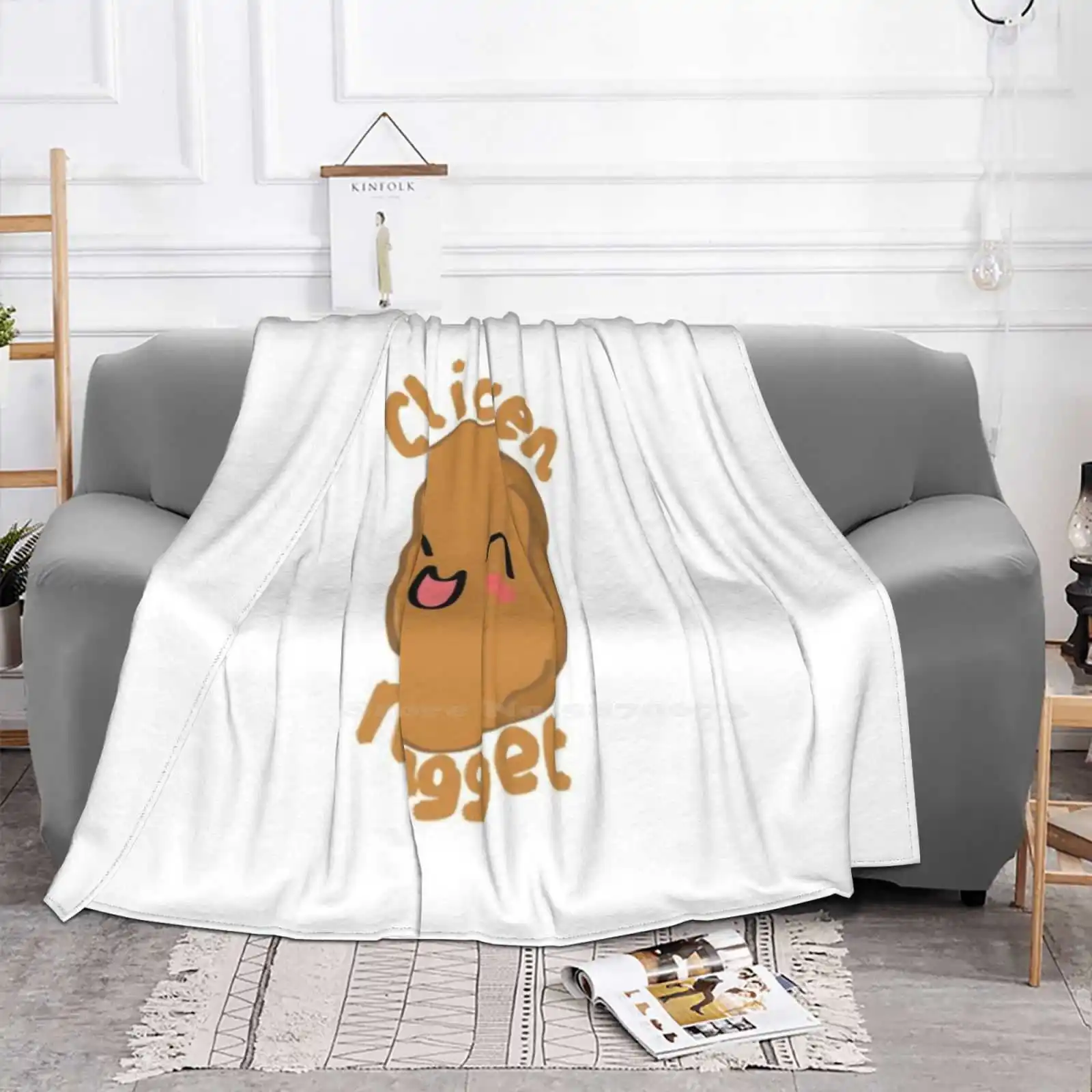 Nugget New Arrival Fashion Leisure Warm Flannel Blanket Chicken Nugget