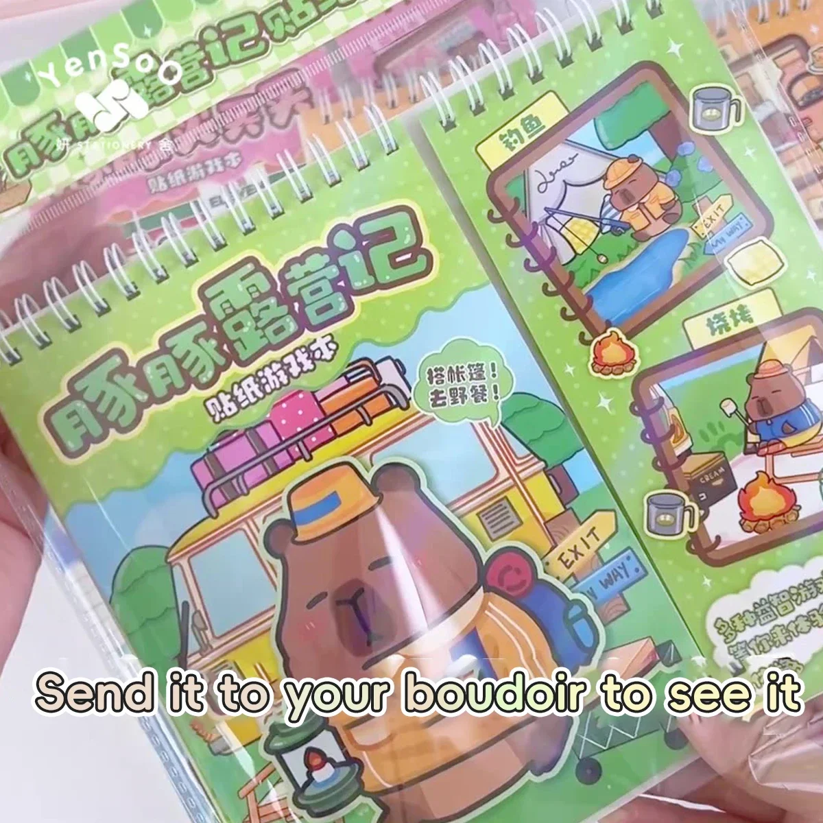Cute Capybara Dressing Stickers Handbook Stickers Cartoon Multi-purpose DIY Decoration Stickers Korean Cheap Kawaii Stationery