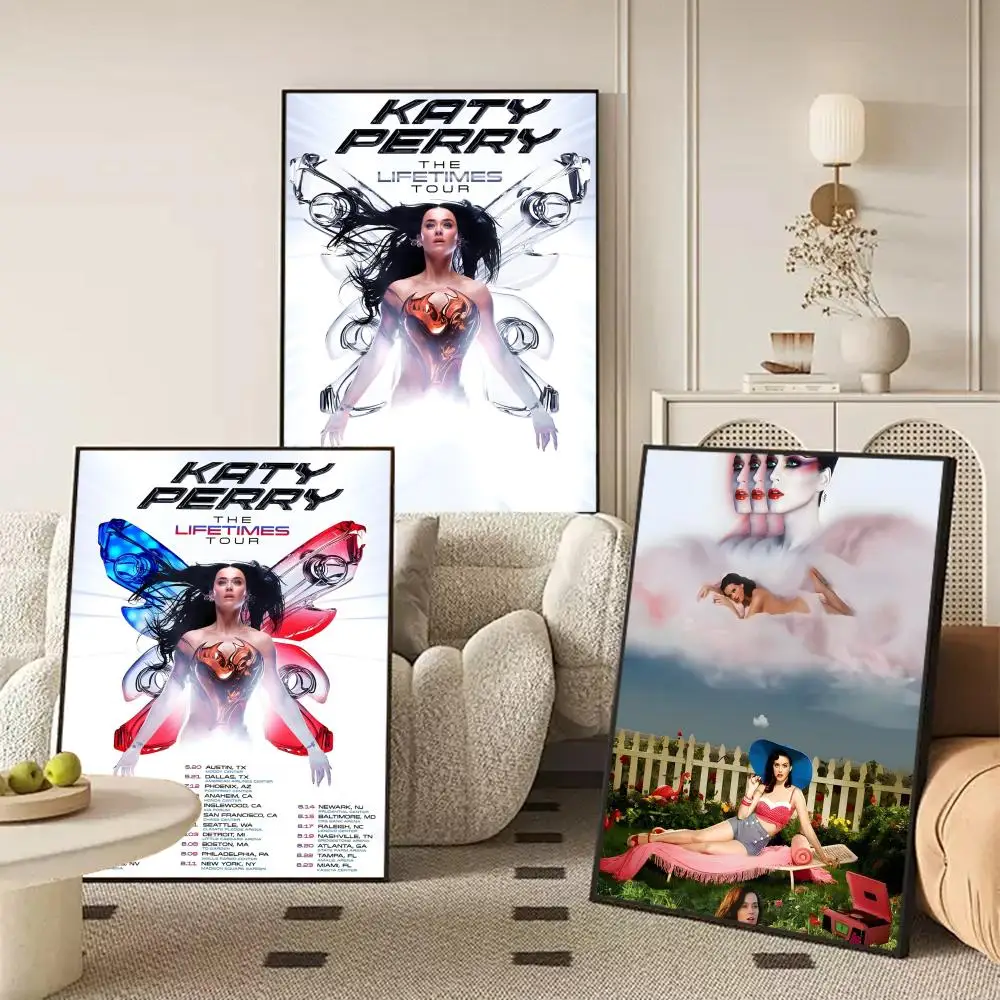 ملصق مجلة المغني K_Katy P_Perry ملصقات جدارية فنية جدارية مطبوعة صور لغرفة المعيشة المنزلية ديكور المدخل هدية #3