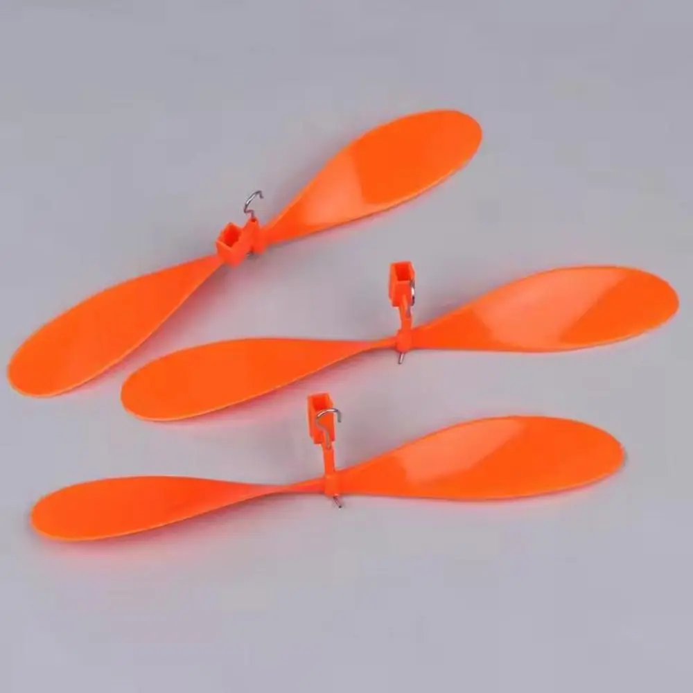 10pcs Essential Parts Rubber Band Powered Propellers Plastic 2 Colors Aircraft Propellers Car Propeller