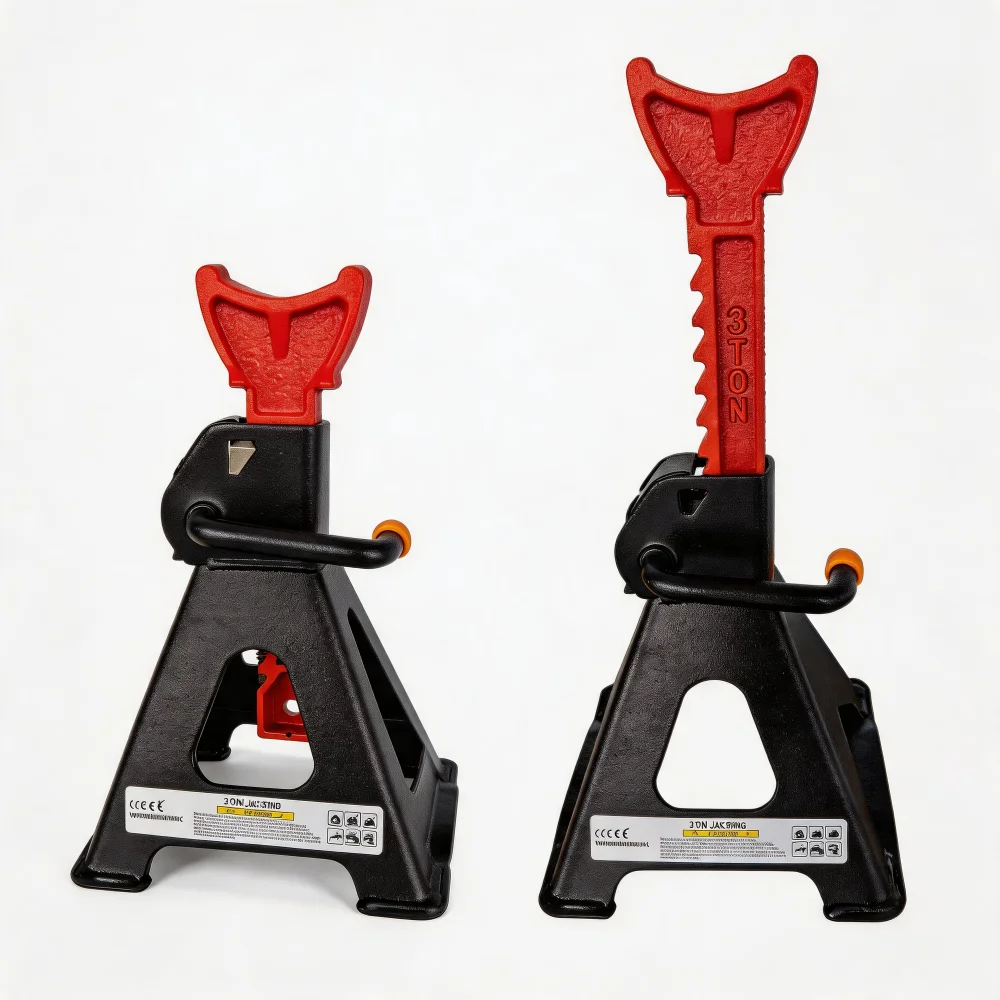 3Ton Jack Stands Pair Heavy‑Duty Adjustable Steel Car Jack Stands with Locking Pin Safety  Repair Lifting Stand