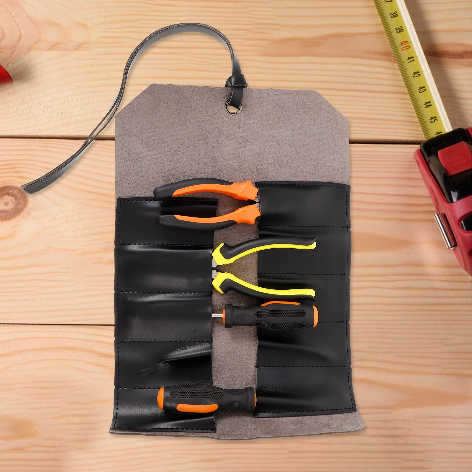 Multifunctional Tool Bag Electricians Roll Up Organizer Portable Durable Hardware Storage Mechanic Toolkit