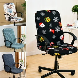 Office Rotating Computer Chair Cover Elastic Printed Chair Covers Anti-dirty Washable Lift Seat Protector Case for Meeting Room