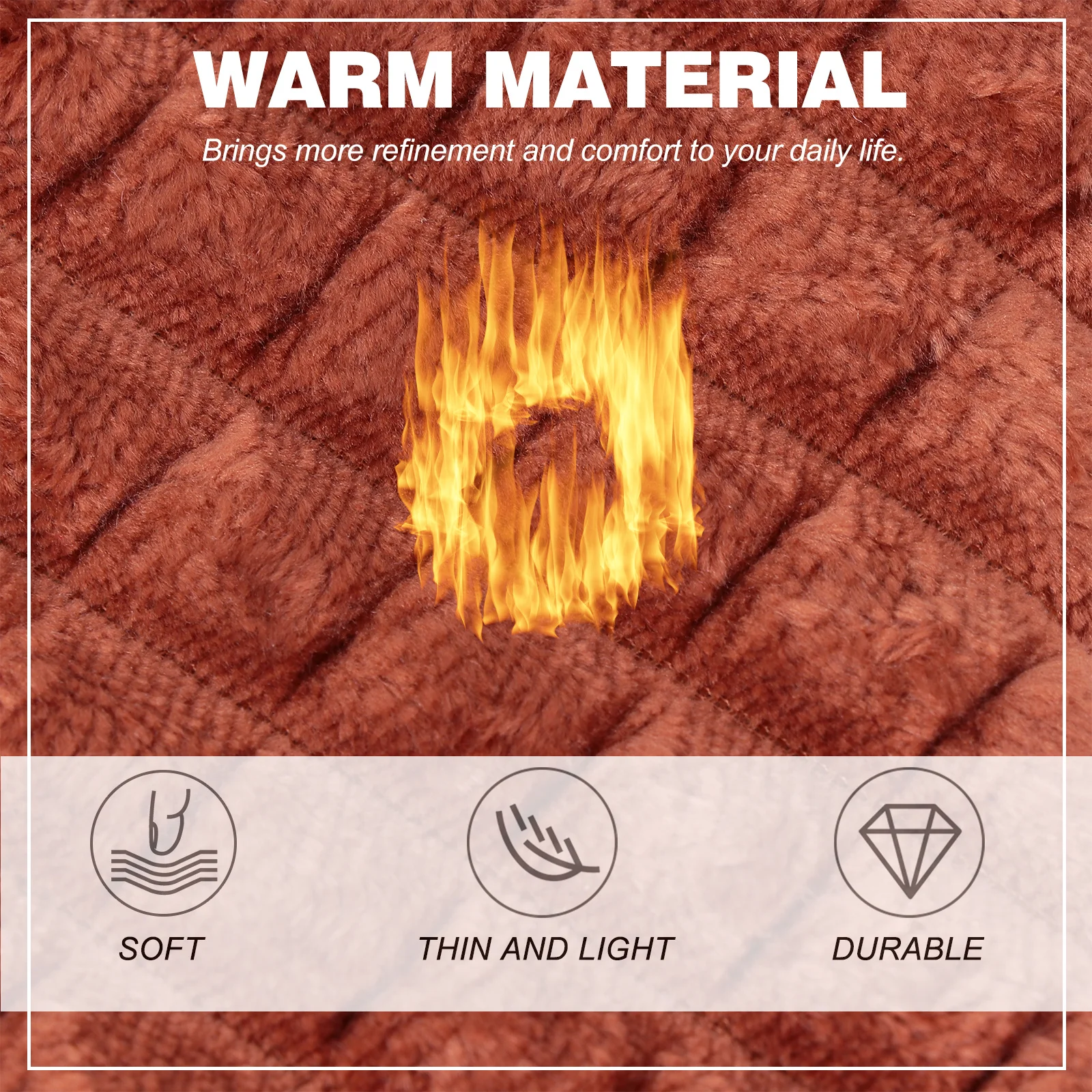 

1Pcs Toilet Seat Cover Cushion Pad Zipper Closure Flannelette Material Wearresistant Portable Reusable Washable