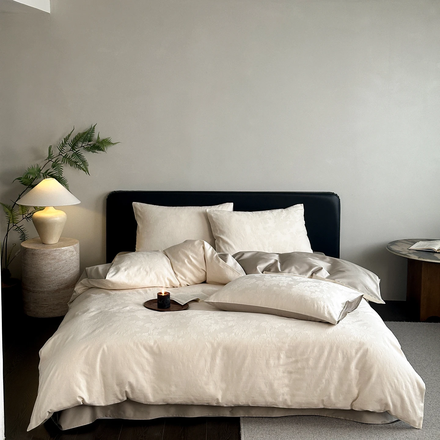 Long Staple Cotton Jacquard Bedding Set Single Double Queen King Size Duvet Cover Bedsheet Pillowcase Luxury Quilt Cover Set
