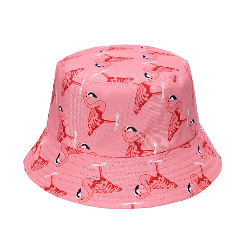 Sombrero de Pescador con Estampado de Flamencos Rosados, Unisex, de Ala Ancha, para Playa, Viajes, Vacaciones, Casual, para Hombres y Mujeres