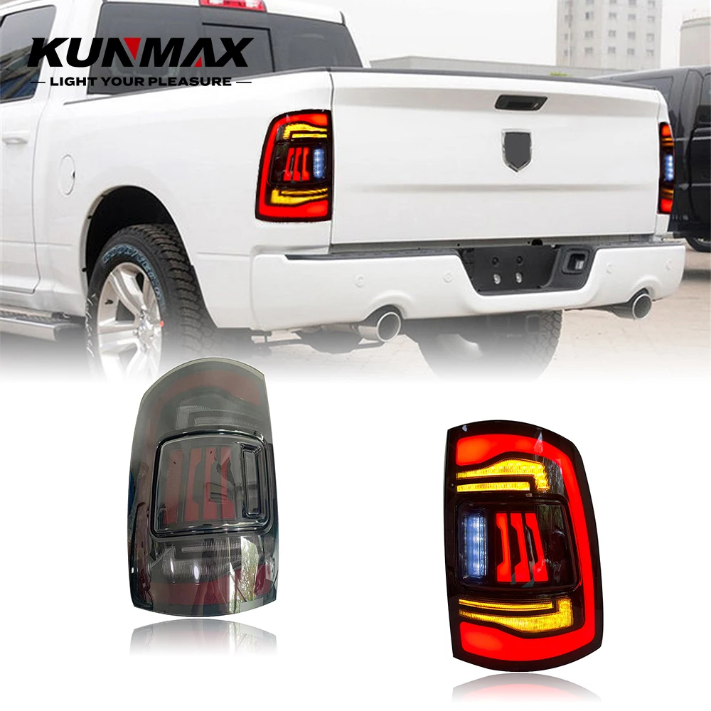 2PCS Car Tail Light Assembly For Toyota RAM1500 2009-18 RAM2500 2013-18 LED Dynamic Turn Signal Tail Lamps Tailights