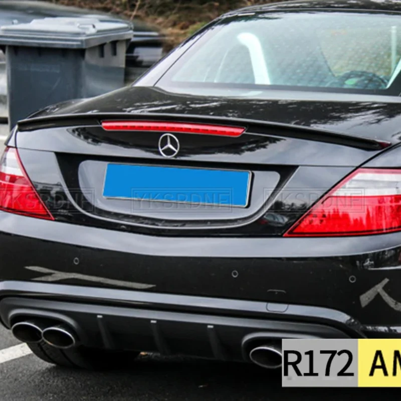 

Для Mercedes SLK Class R172 спойлер для багажника SLK250 200 350 55 2012 + Натуральное углеродное волокно задний багажник губа крыло автомобильные аксессуары