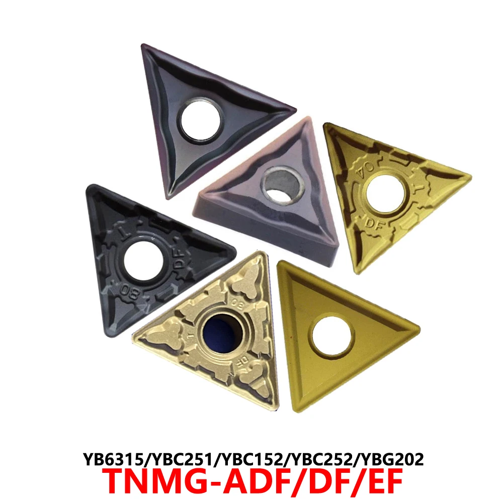 

Original TNMG160404 TNMG160408 TNMG160412 ADF DF EF YBC251 YBC252 YBG202 YBG205 Carbide Inserts CNC TNMG 160404 Blades TNMG1604