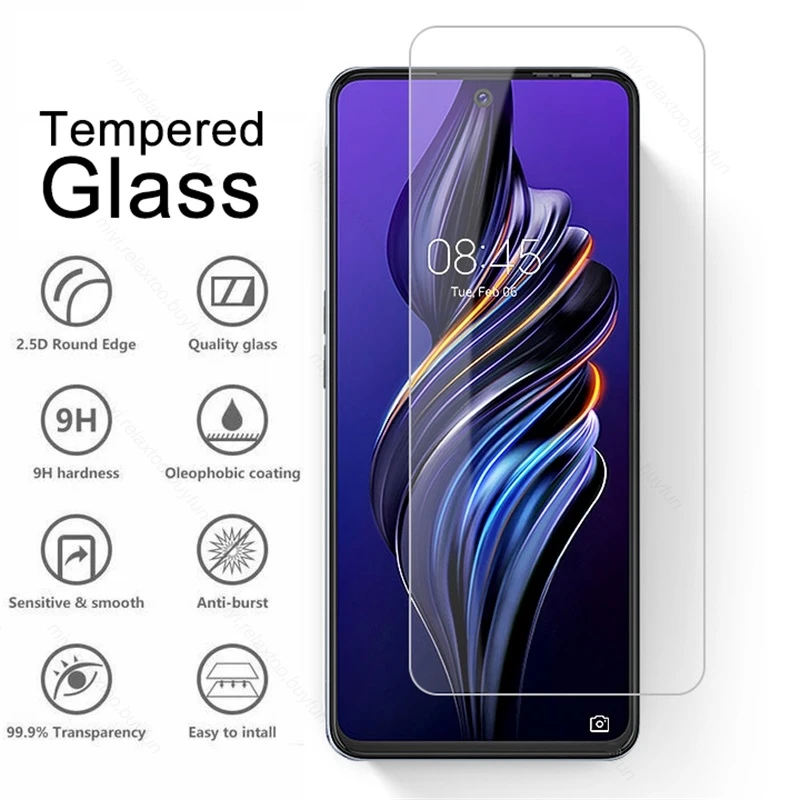 2PCS Full Protective Glass For Tecno Pova 3 4G Tempered Glass On Pova3 4G 2022 LF7n 6.9