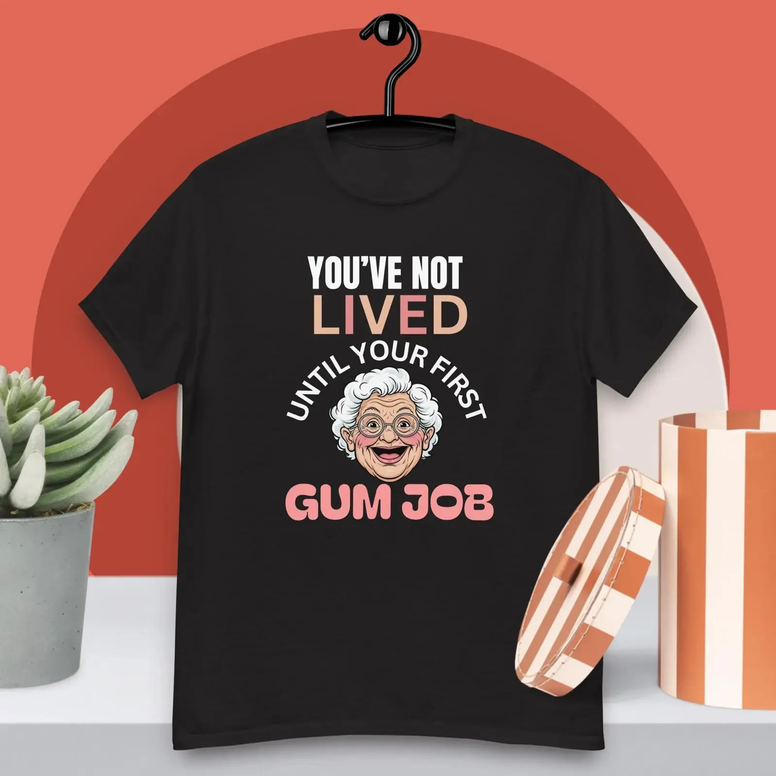 Rude but Funny Old Age T shirt You've not lived until novelty vintage Washed Comfortable streetwear Unisex Stretched Stylish