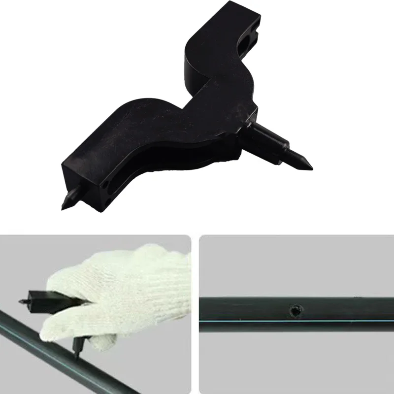 3MM 4MM Drill Hole Punch Drilling Tool 1/4  Hose PE Pipe Open Hole Puncher Garden Drip Irrigation Dripper Installation Tool