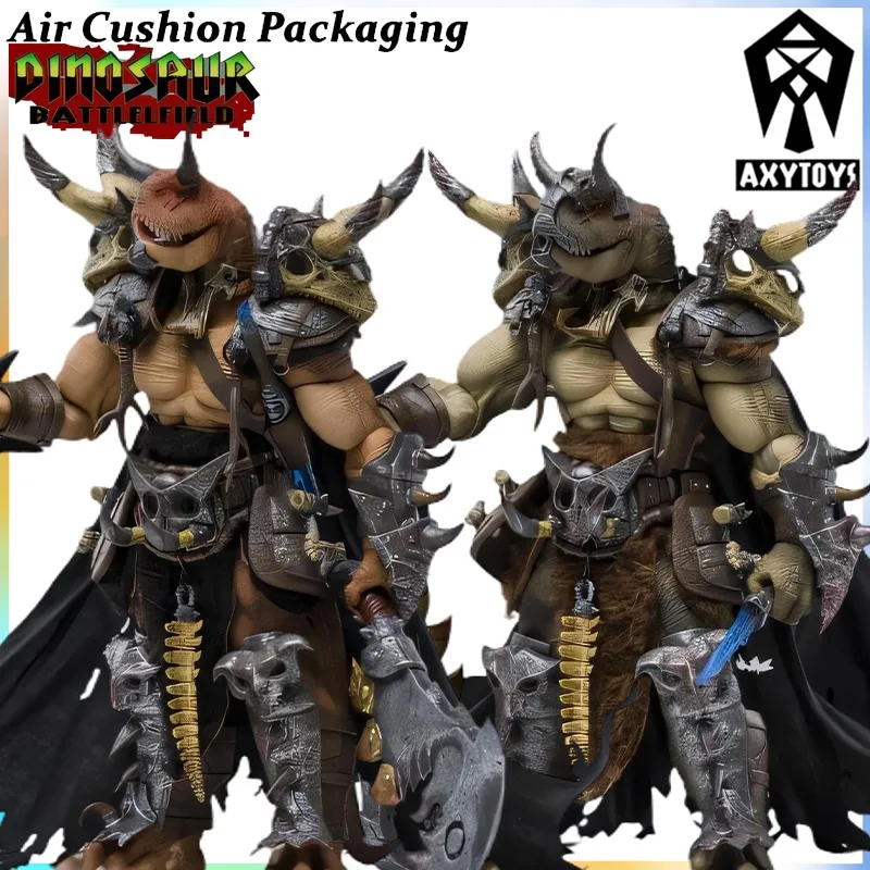 

AXYTOYS Genuine Dinosaur Battlelfield Series Carnivorous Bull Dragon Leader Axy003A Axy003B Blood Jaw Action Figures Model Toys