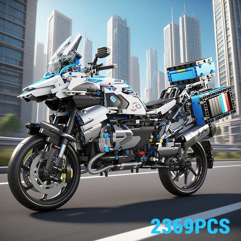 

2369 шт. ADV 1250GS строительные блоки для мотоциклов, модель игрушки для мотоциклов, наборы украшений, коллекция креативных подарков на день рождения и праздник